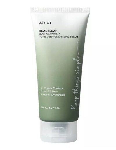 Anua Heartleaf Quercetinol Pore Deep Cleansing Foam Mild Facial Cleanser 150ml